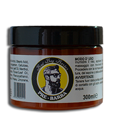 Confezione pre-barba agli estratti di eucalipto e menta da 300ml. 